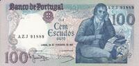 Portugal 100 escudos 100 Escudos - Manuel Barbosa Du Bocage - 24-02-1981 - Serial AZJ -