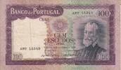 Portugal 100 escudos 100 Escudos - Pedro Nunes - 19-09-1961 - Serial ANT -