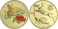 Greece 1,5 euros 1.5 Euros Colour 2024 - The Hare and the Tortoise (Aesops fable) BU