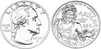 USA  1/4 Dollar - Celia Cruz - Washington quarter - S San Francisco - 2024 AU