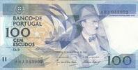 Portugal 100 escudos 100 Escudos - Fernando Pessoa - 12-02-1987 - Various serial -
