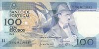 Portugal 100 escudos 100 Cem Escudos - Fernando Pessoa - 12-02-1987 - Various BCQ -