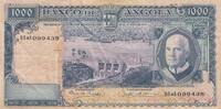 Angola 1970 1000 Escudos - A. Tomas - dam - 10-06-1970 - Serial 55aA VF