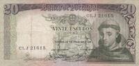 Portugal 20 escudos 20 Escudos -Saint António (1195-1232) - 26-05-1964 - Various serial -