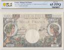 France 1944 1000 Francs - Commerce and Industry - 06-07-1944 Serial D.3620 UNC