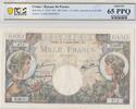 France 1944 1000 Francs - Commerce and Industry - 06-07-1944 Serial D.3620 UNC