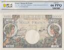 France 1944 1000 Francs - Commerce and Industry - 06-07-1944 Serial D.3620 UNC
