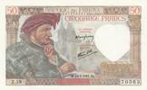 France 1941 50 Francs - Jacques Coeur - 23-01-1941 - Serial Z.39 UNC
