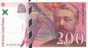 France  200 Francs - Gustave Eiffel - Tour Eiffel - 1999 - Serial D.074 UNC