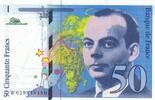 France 50 francs 50 Francs - Saint-Exupery - 1996 - Serial W.029 -
