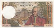 France 1967 10 Francs - Voltaire - 06-04-1967 - Serial H.318 XF+