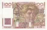 France 1947 100 Francs - Young farmer - 09-01-1947 - Serial G.179 UNC
