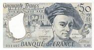 France 50 francs 50 Francs - Quentin de la Tour - 1990 - Serial U.60 -