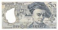 France 50 francs 50 Francs - Quentin de la Tour - 1991 - Serial U.63 -