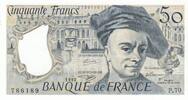 France 50 francs 50 Francs - Quentin de la Tour - 1992 - Serial P.70 -