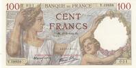 France 100 francs 100 Francs - Sully - 13-03-1941 - Serial V.19858 -