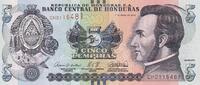 Honduras 5 lempiras 5 Lempiras - Morazan - Battle of Trinidad - 07-04-2022 - Serial CH -
