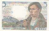 France 5 francs 5 Francs - Shepherd - 23-12-1943 Serial B.111 -