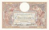 France 100 francs 100 Francs - Luc Olivier Merson - 31-12-1936 - Serial V.52751 -