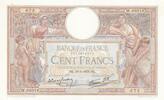 France 100 francs 100 Francs - Luc Olivier Merson - 19-05-1939 - Serial W.66918 -
