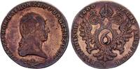 Austria 6 kreuzer 6 Kreuzer, Franz II - Armoiries - 1800 S -