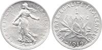France  1 Franc - Sower - 1919 - Silver XF