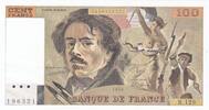 France  100 Francs Delacroix - 1988 Serial R.129 UNC