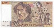 France  100 Francs - Delacroix - 1990 - Serial G.135 UNC