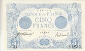 France 5 francs 5 Francs - Blue - 23-06-1916 - Serial X.12519 -