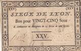 25 sous 1793 Frankreich 25 Sous Siège de Lyon - 19-09-1793 III / SS