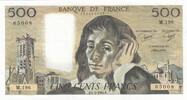 France 1984 500 Francs - Pascal - St Jacques Tower - 05-01-1984 - Serial M.196 UNC