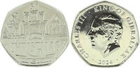 Gibraltar  50 Pence - Charles III - Christmas - 2024 AU