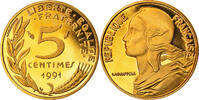 France  5 centimes Marianne - 1991 - Proof BE ( belle épreuve)