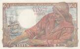 France 1949 20 Francs - fisherman - 10-03-1949 - Serial B.200 XF+