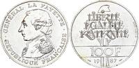 France  100 Francs General La Fayette - 1987 Silver FDC