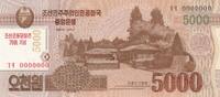 Democratic People´s Republic of Korea 5000 won 5000 Won - House - 2013 -