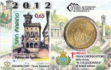 San Marino  Palazzo del Governo - 50 centimes 2012 Coincard + Stamp BU