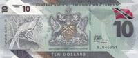 Trinidad and Tobago 10 dollars 10 Dollars - Birds - Harbor - Polymer - 2020 - Serial AJ -