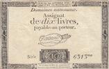France 10 livres 10 Livres - Watermark Republique - French Revolution - 24-10-1792 - Serial 6313 -