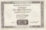 France 10 livres 10 Livres - Watermark Republique - French Revolution - 24-10-1792 - Serial 14796 -
