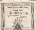France 1793 10 Sous - Women with Liberty cap on pole - 23-05-1793 - Sign. Guyon - Série 942 VF