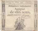 France 10 sous 10 Sous - Women with Liberty cap on pole - 23-05-1793 - Sign. Guyon - Série 943 -