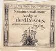 France 1793 10 Sous - Women with Liberty cap on pole - 23-05-1793 - Sign. Guyon - Série 890 XF+