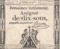 France 1792 10 Sous - Women - Liberty cap - 24-10-1792 - Sign. Guyon - Serial 114 VF