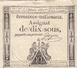 France 10 sous 10 Sous - Womens - phygian cap - 04-01-1792 - Sign. Guyon - Serial 1881 -