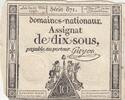 France 1793 10 Sous - Women - phygian cap - 23-05-1793 - Sign. Guyon - Série 871 VF