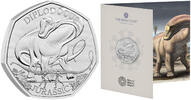 50 pence 2024 Großbritannien Diplodocus - 50 Pences 2024 BU BU