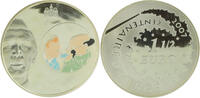 France 1,50 euros 1.5 Euros - Tintin and Professor Sunflower - 2007 - Colored - Silver - Struck BE - with box and certificate AU
