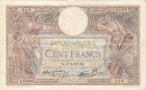 France 100 francs 100 Francs - Luc Olivier Merson - 30-03-1939 - Serial S.65082 -