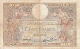 France 100 francs 100 Francs - Luc Olivier Merson - 19-05-1938 - Serial Q.59154 -